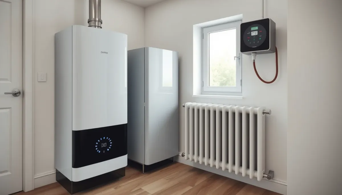 Fiche technique comparant une chaudière gaz à condensation et un chauffage électrique