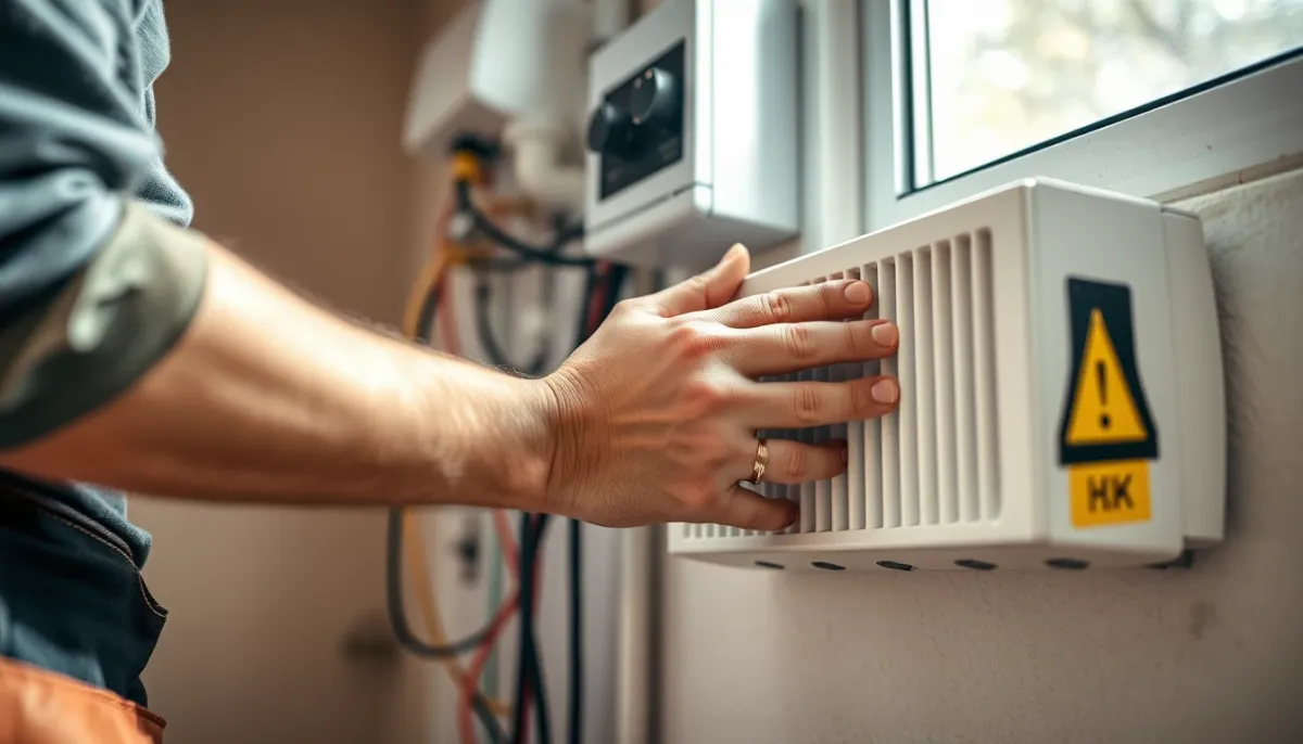 Installation d'un chauffage électrique par un professionnel