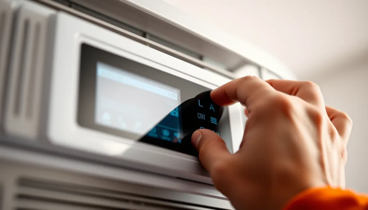 Réglage du panneau de contrôle d'une pompe à chaleur air/eau haute température
