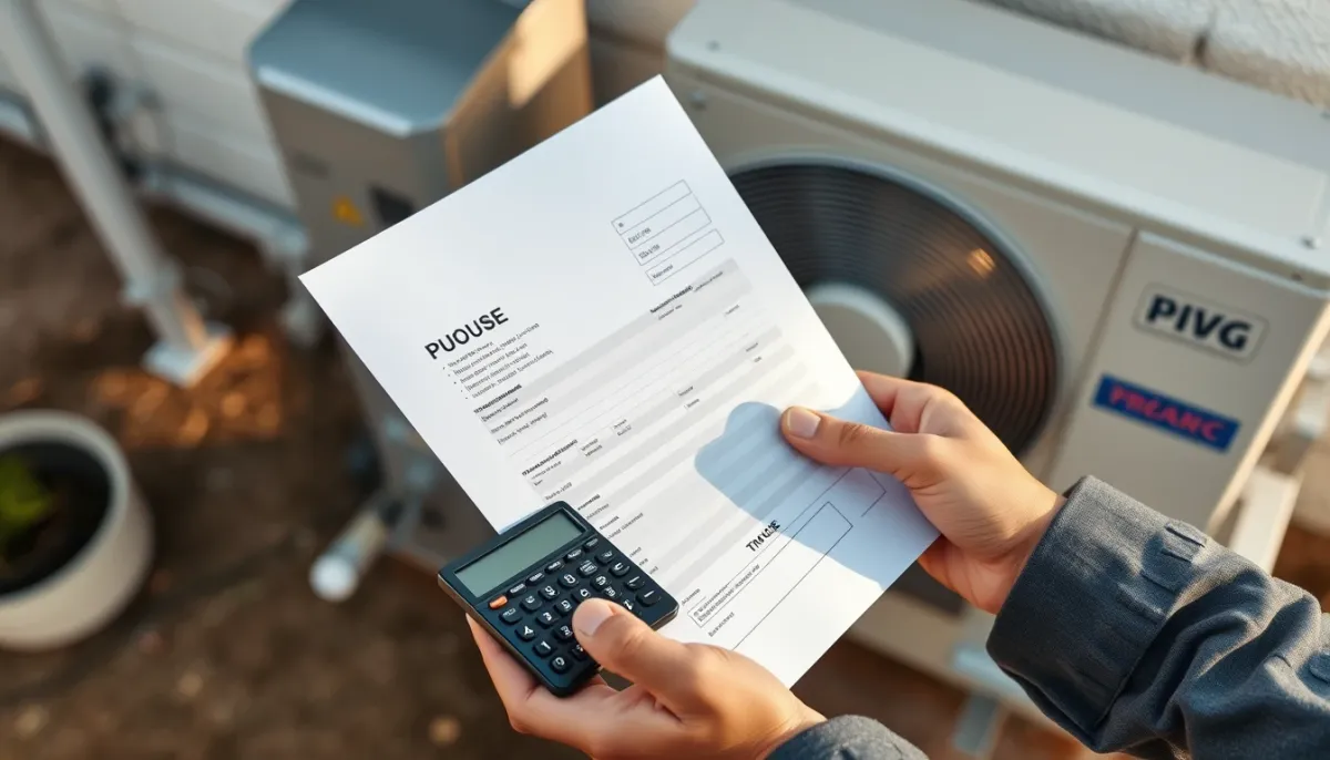 Devis et calculatrice pour l'installation d'une pompe à chaleur air/eau